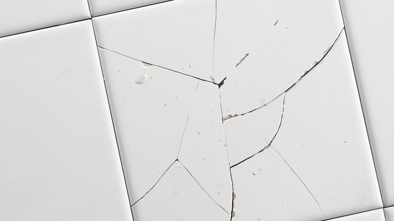 How to repair white tiles