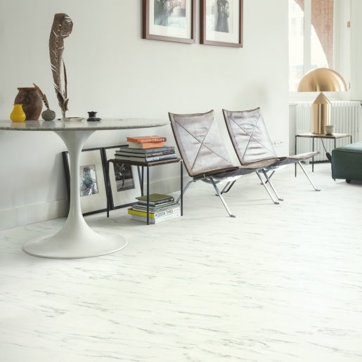 Quick-Step Vinyl Oro Marble Carrera White 5mm (Pack 1.848m²)