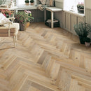 Elka Hardwood 14mm Engineered Oak Herringbone Whitewashed Oak