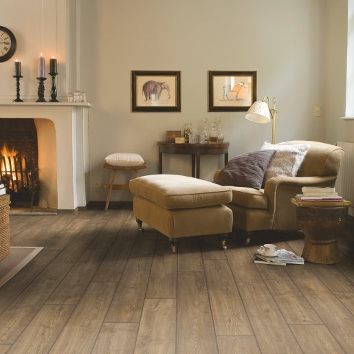 Quick-Step Laminate Impressive Ultra Scraped Oak Grey Brown 12mm