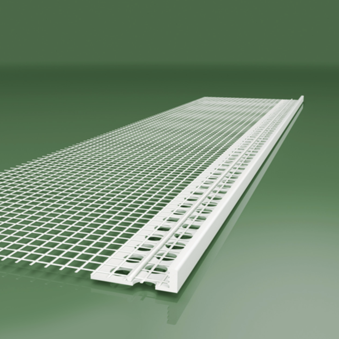 PVC Stop Bead with Mesh 3mm (2.5m)| Italian Building Centre