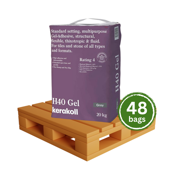 Kerakoll H40 Gel Adhesive Standard Set S1 20kg Grey (PALLET 48 bags)