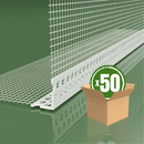 PVC Render Corner Bead with Mesh (2.5m)