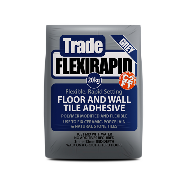 Tilemaster Trade Flex Rapid Tile Adhesive Grey - 20kg