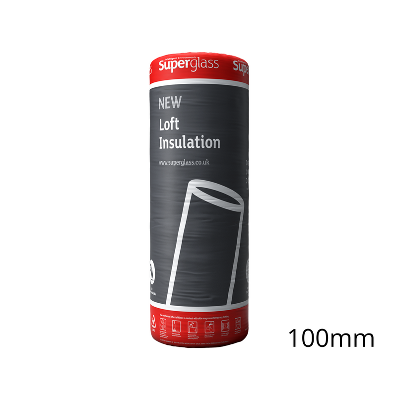 100mm Superglass Multi Roll 44 Loft Insulation