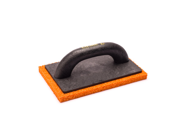 Orange sponge trowel with ABS handle 240x100x15mm