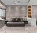 Dallas Grey Gloss Porcelain Tiles - 60 x 120cm x 9mm