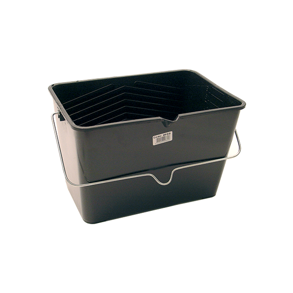 Small Black Plastic Scuttle 9″