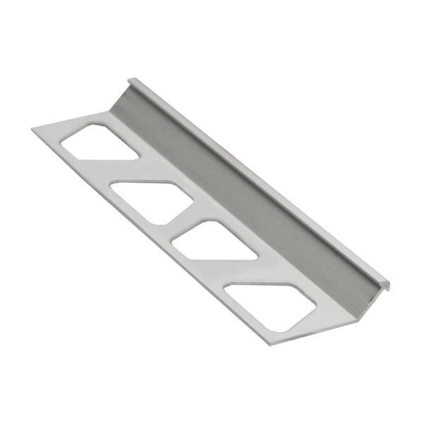 Schluter FINEC-AE Anodised Aluminium Matt Silver Slim Angle Edge Tile Trim 2.5m