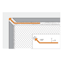 Schluter FINEC-AE Anodised Aluminium Matt Silver Slim Angle Edge Tile Trim 2.5m