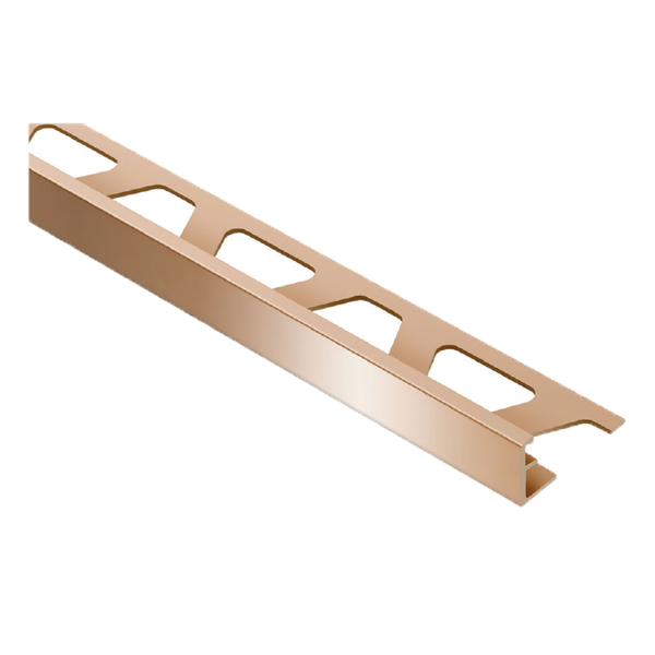 Schluter JOLLY-AKG Straight Edge Polished Copper Anodised Aluminium 2.5m Length