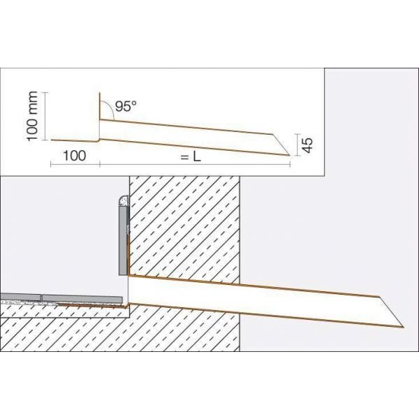 Schluter Kerdi Drain Spout for Balconies and Terraces
