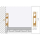 Schluter design base CQ Data cable skirting